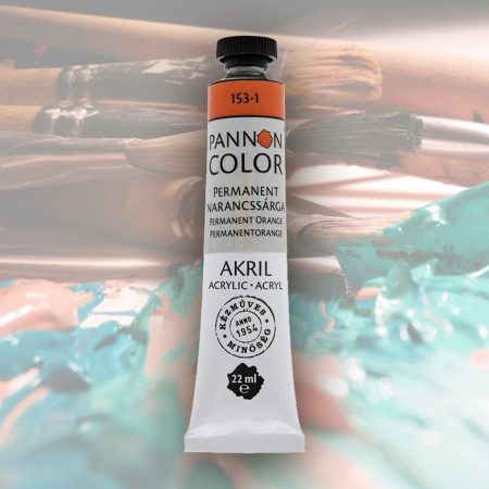 Acrylic paint - Pannoncolor Artist Color, 22 ml - 153-1 Permanent Orange