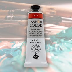   Acrylic paint - Pannoncolor Artist Color, 38ml - 154-1 Permanent Red Light