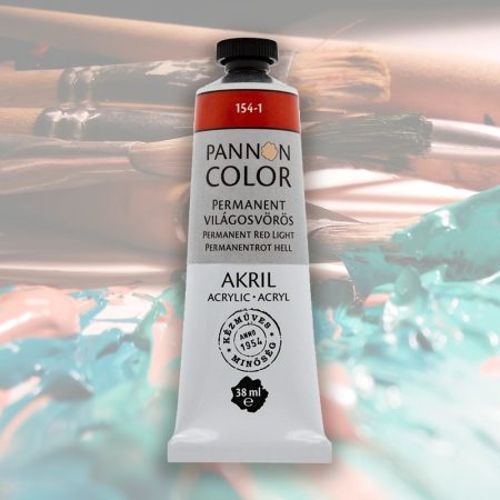Acrylic paint - Pannoncolor Artist Color, 38ml - 154-1 Permanent Red Light