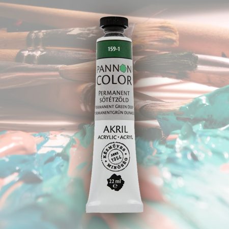 Acrylic paint - Pannoncolor Artist Color, 22 ml - 159-1 Permanent Green Deep