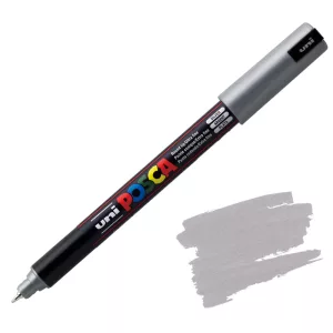 Posca filc - Uni Posca tűfilc - 0,7 mm - Ezüst 26