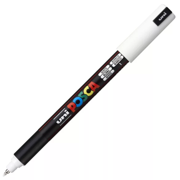 Akrilfilc - Uni Posca tűfilc - 0,7 mm - Fehér 01