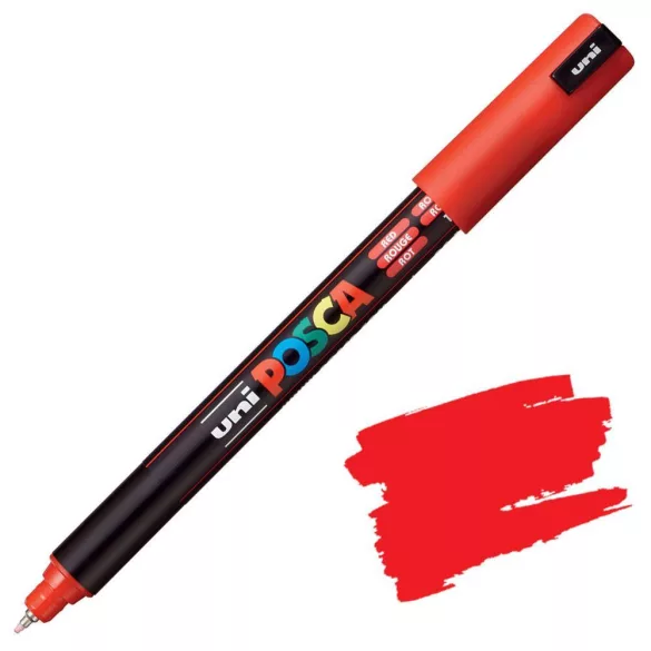 Posca filc - Uni Posca tűfilc - 0,7 mm - Piros 15