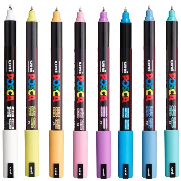 Posca filc - Uni Posca tűfilc - 0,7 mm - Sárga 02