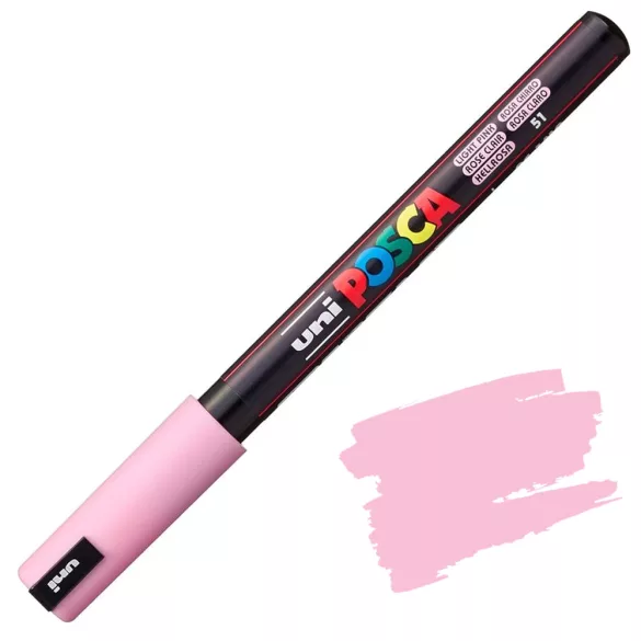 Acrylic felt - Uni Posca acrylic felt - 0,7 mm - Light Pink