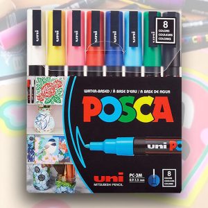 Marker Set - Acrylic Paint Marker PC3M Set, Fine - 0,9-1.3mm - Standard