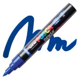 Brush Marker - Uni Posca Paint Markers with Brush Tip, 1-4mm - Blue 33