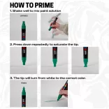 Brush Marker - Uni Posca Paint Markers with Brush Tip, 1-4mm - Grey 37