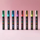 Posca filc készlet - Uni Posca Acrylic Paint Marker PC5M Set, Medium - 1.8-2.5mm - Pastel