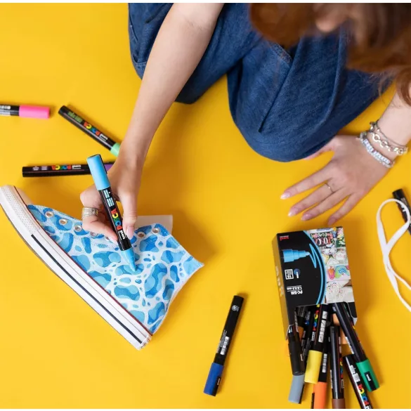 Posca Blackbook Markertömb 100gr - A5, 48 lap, három színű lapok