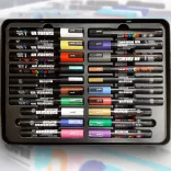 Posca filc készlet, KARÁCSONYI - Uni Posca Acrylic Paint Marker Christmas Set, Gift box, 20pcs
