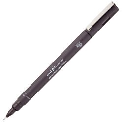 Tűfilc - Uni PIN Fine Line Pen - Sötétszürke - 0.5