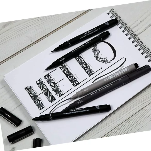 Uni PIN Fine Line Pen - Black - 1.2