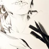 Tűfilc készlet - UNI PIN Classic 5 db-os készlet - fekete 0.2, 0.4, 0.6, 0.8 és 1.0 méretek