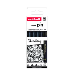 Sketching Essentials Set 5pc Uni-pin - Black