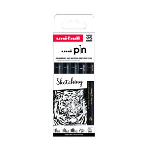 Sketching Essentials Set 5pc Uni-pin - Black