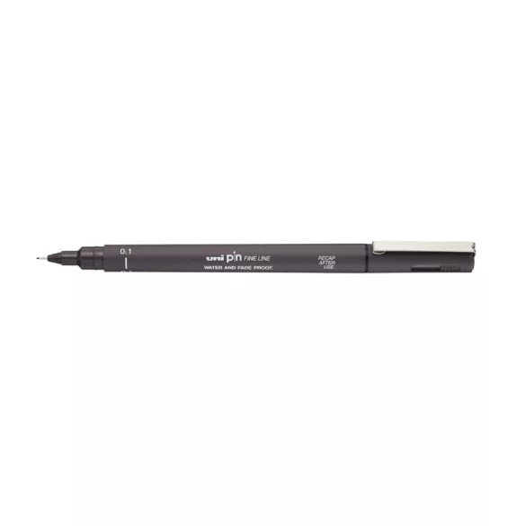 UNI PIN 6 darabos rajzmarker készlet szürke markerekkel