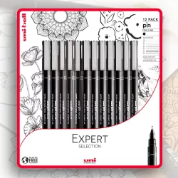 Expert Selection Set 12pc Uni-pin - Black