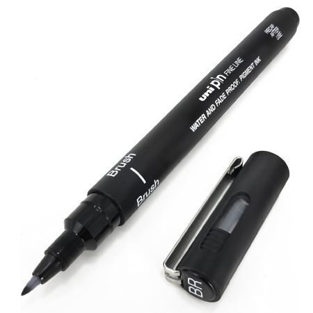 Ecsetfilc - Uni PIN Fine Line Brush Pen - Black - BR