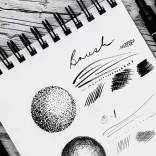 Brush Pen - Uni PIN Fine Line Brush Pen - Light Grey - BR