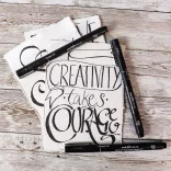 Uni PIN Fine Line Chisel - Black - 2.0