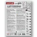 Tűfilc és ecsetfilc készlet - UNI PIN MANGA 9 db-os készlet - fekete tűfilcek plusz ecsetfilcek: fekete, világosszürke és sötétszürke