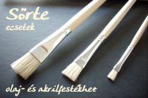   Brush, Bristle brush - for oil, acrylic hobby paints - in different sizes