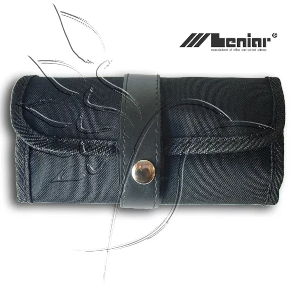 Retractable Pencil, Brush and Tool Holder - textile (empty)