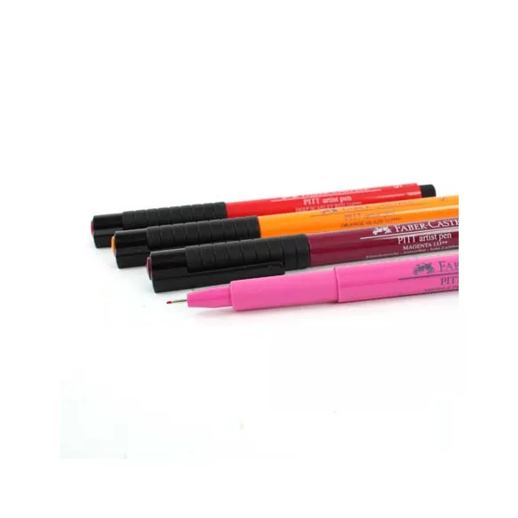 Filc készlet Faber-Castell artist pens fineliner warm colours 4db -167005