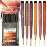 Filc készlet Faber-Castell Művész Ecsetfilc TERRA 6db -167106