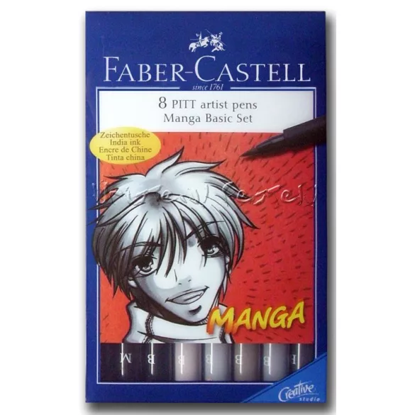 Filckészlet - Faber-Castell MANGA basic ecsetfilc 8db -167107
