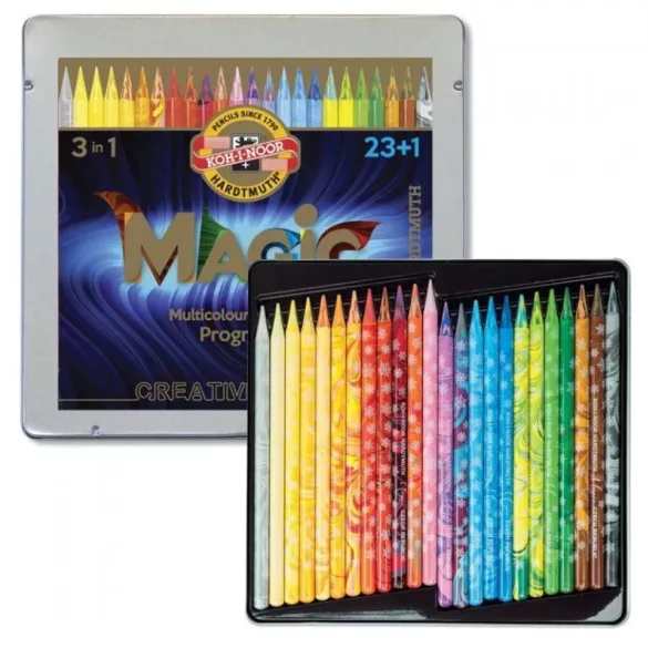 Koh-I-Noor PROGRESSO MAGIC Multicoloured Penciles - 24