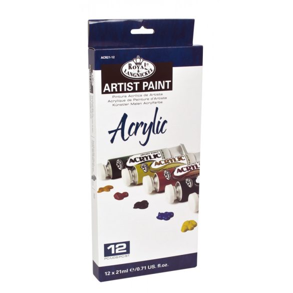 Akrilfesték készlet - 12 x 21 ml