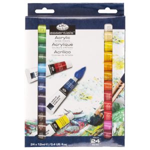 Acrylic Paint Kit - Royal & Langnickel Essentials Acrylic Artist Colors - 24x12ml