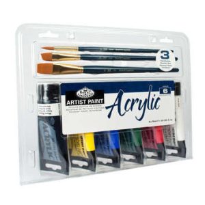 Acrylic Basic Paint Kit with Table Box Easel