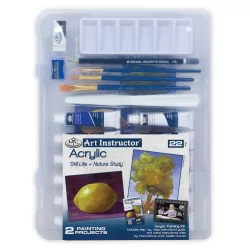   Művészeti oktató készlet - Akrilfestés - műanyag hordtáskában