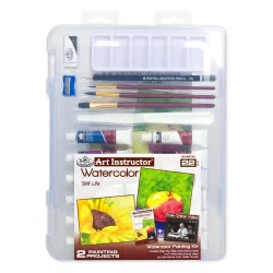   Művészeti oktató készlet - Akvarellfestés, csendélet - műanyag hordtáskában