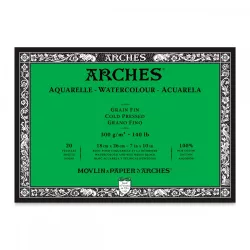   ARCHES savmentes akvarelltömb 100 % pamutból, 300 gr, hidegen préselt - 20 lap, 18 x 26 cm