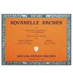   ARCHES savmentes akvarelltömb 100 % pamutból, 300 gr, hidegen préselt, durva felületű - 20 lap, 31 x 41 cm