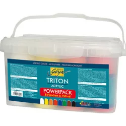 Nagy akrilfesték készlet Kreul Triton 8x750ml Powerpack