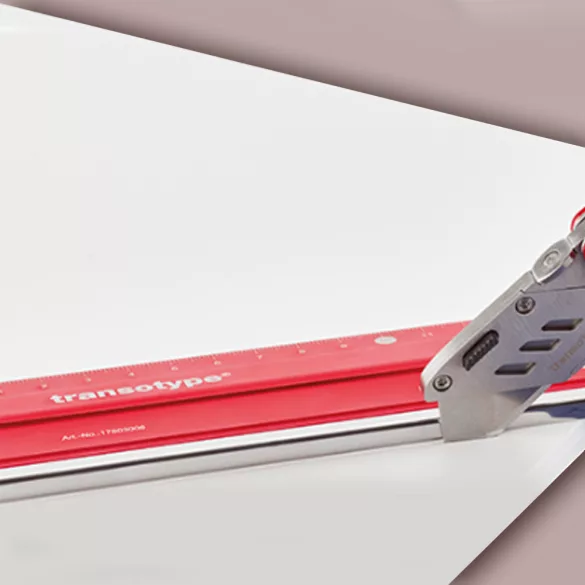 transotype NON-SLIP Aluminium Cutting Ruler Pro - 30cm (and other sizes)