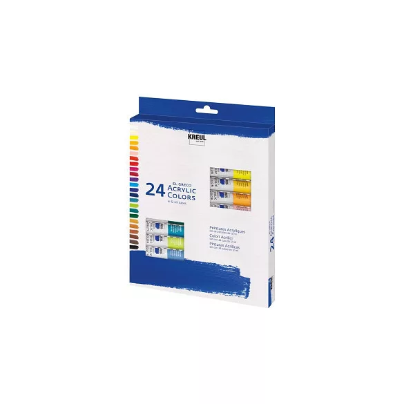 Set of acrylic paints El Greco 24x12ml