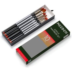 Ecsetkészlet - MEEDEN Acrylic Paint Brush Set, 10pcs