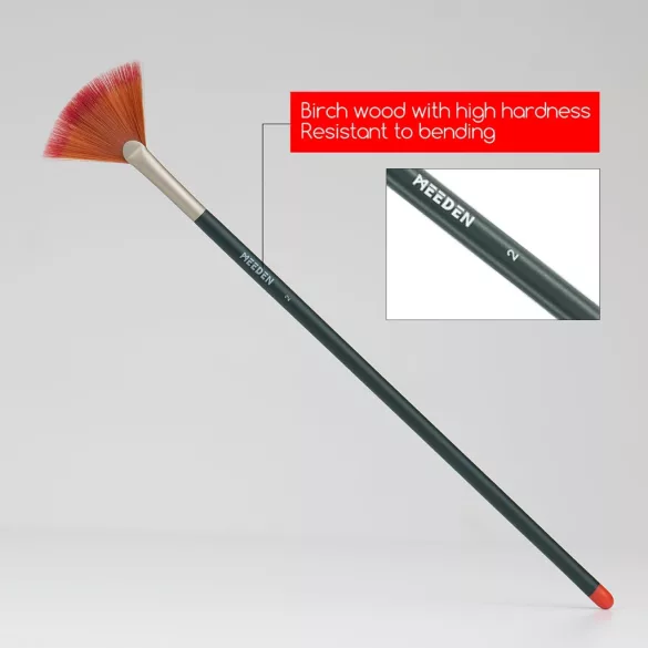 Brush Set, Syntethic - Ecsetkészlet - MEEDEN Art Oil Paint Brush Set, 10pcs