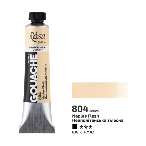 Művésztempera, tubusos - ROSA Gallery Gouache paint 20ml - 804 Naples Flesh