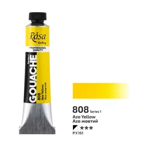Művésztempera, tubusos - ROSA Gallery Gouache paint 20ml -  808 Azo Yellow