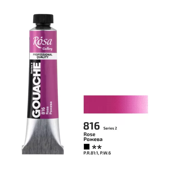 Művésztempera, tubusos - ROSA Gallery Gouache paint 20ml -  816 Rose