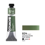 Művésztempera, tubusos - ROSA Gallery Gouache paint 20ml - 824 Chromium Oxide