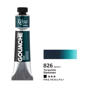 Művésztempera, tubusos - ROSA Gallery Gouache paint 20ml - 826 Turquoise