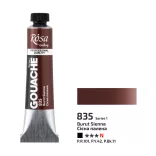 Művésztempera, tubusos - ROSA Gallery Gouache paint 20ml - 835 Burnt Sienna
